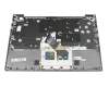 Teclado incl. topcase DE (alemán) gris/canaso con retroiluminacion original para Lenovo ThinkBook 14 G2 ARE (20VF)