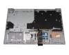 Teclado incl. topcase DE (alemán) gris/canaso con retroiluminacion original para Lenovo ThinkBook 15p G2 ITH (21B1)