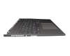 Teclado incl. topcase DE (alemán) gris/canaso con retroiluminacion original para Lenovo ThinkBook 16p G2 ACH (20YM)