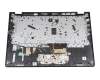 Teclado incl. topcase DE (alemán) gris/canaso con retroiluminacion original para Lenovo Yoga 530-14ARR (81H9)