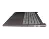 Teclado incl. topcase DE (alemán) gris/canaso con retroiluminacion original para Lenovo Yoga Pro 9 16IAH10 (83L0)