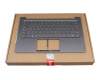 Teclado incl. topcase DE (alemán) gris/canaso con retroiluminacion original para Lenovo Yoga Slim 7-14ARE05 (82A2)