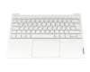 Teclado incl. topcase DE (alemán) gris/canaso con retroiluminacion original para Lenovo Yoga Slim 7 Carbon 13IAP7 (82U9)