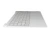 Teclado incl. topcase DE (alemán) gris/canaso con retroiluminacion original para Lenovo Yoga Slim 7 Carbon 13IAP7 (82U9)