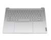 Teclado incl. topcase DE (alemán) gris/canaso con retroiluminacion original para Lenovo Yoga Slim 7 ProX 14IAH7 (82TK)