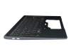 Teclado incl. topcase DE (alemán) gris/canaso con retroiluminacion original para MSI Modern 15 A11M/A11ML/A11MU (MS-1552)