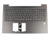 Teclado incl. topcase DE (alemán) gris/canaso original para Lenovo V330-15ISK (81AW)