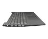 Teclado incl. topcase DE (alemán) gris/negro (en bruto) original para Lenovo IdeaPad S145-15API (81UT)