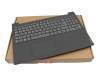 Teclado incl. topcase DE (alemán) gris/negro (en bruto) original para Lenovo IdeaPad S145-15API (81V7)