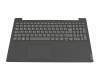 Teclado incl. topcase DE (alemán) gris/negro (en bruto) original para Lenovo IdeaPad S145-15API (81V7)