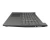 Teclado incl. topcase DE (alemán) gris/negro (en bruto) original para Lenovo IdeaPad S145-15API (81V7)