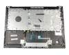 Teclado incl. topcase DE (alemán) gris/negro estriado original para Lenovo V145-14AST (81MS)