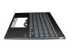 Teclado incl. topcase DE (alemán) gris/negro original para Asus ZenBook 14 UX425JA