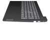 Teclado incl. topcase DE (alemán) gris/negro original para Lenovo V15 G2-ITL (82KB/82ME)