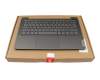 Teclado incl. topcase DE (alemán) gris oscuro/canaso con retroiluminacion original para Lenovo IdeaPad 5-14ALC05 (82LM)