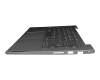 Teclado incl. topcase DE (alemán) gris oscuro/canaso con retroiluminacion original para Lenovo ThinkBook 14 G3 ACL (21A2)