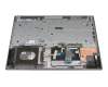 Teclado incl. topcase DE (alemán) gris oscuro/plateado original para Lenovo IdeaPad L340-15IWL (81LG)