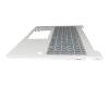 Teclado incl. topcase DE (alemán) gris/plateado con retroiluminacion original para HP EliteBook 660 G11