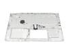 Teclado incl. topcase DE (alemán) gris/plateado original para Asus F1500EA