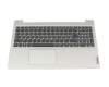 Teclado incl. topcase DE (alemán) gris/plateado original para Lenovo IdeaPad 3-15ADA05 (81W1)