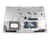 Teclado incl. topcase DE (alemán) gris/plateado original para Lenovo IdeaPad 330-15ARR (81D2)