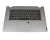 Teclado incl. topcase DE (alemán) gris/plateado original para Lenovo IdeaPad C340-15IIL (81XJ)