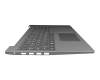 Teclado incl. topcase DE (alemán) gris/plateado original para Lenovo IdeaPad S145-15AST (81N3)