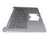 Teclado incl. topcase DE (alemán) negro/antracita original para Asus X510UN