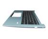 Teclado incl. topcase DE (alemán) negro/azul con retroiluminacion original para Acer Swift 3 (SF314-41G)