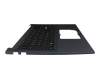 Teclado incl. topcase DE (alemán) negro/azul con retroiluminacion original para Asus VivoBook Pro 15 K3500PA