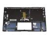 Teclado incl. topcase DE (alemán) negro/azul con retroiluminacion original para Asus ZenBook 14 UX433FA