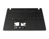 Teclado incl. topcase DE (alemán) negro/azul/negro con retroiluminacion original para Acer TravelMate P2 (TMP215-53)