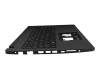 Teclado incl. topcase DE (alemán) negro/azul/negro con retroiluminacion original para Acer TravelMate P2 (TMP215-53)