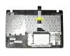 Teclado incl. topcase DE (alemán) negro/azul original para Asus R513CL