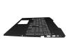 Teclado incl. topcase DE (alemán) negro/blanco/negro con retroiluminacion original para HP Pavilion Gaming 15-cx0000