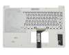 Teclado incl. topcase DE (alemán) negro/blanco original para Asus F553SA