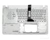 Teclado incl. topcase DE (alemán) negro/blanco original para Asus R513CL