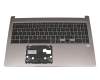Teclado incl. topcase DE (alemán) negro/canaso con retroiluminacion original para Acer Chromebook 715 (CB715-1WT)