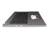 Teclado incl. topcase DE (alemán) negro/canaso con retroiluminacion original para Acer TravelMate P2 (TMP214-43)