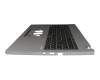 Teclado incl. topcase DE (alemán) negro/canaso con retroiluminacion original para Acer TravelMate P2 (TMP216-51T)