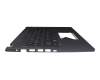 Teclado incl. topcase DE (alemán) negro/canaso con retroiluminacion original para Acer TravelMate Spin P4 (TMP414RN-51)