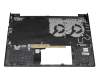 Teclado incl. topcase DE (alemán) negro/canaso con retroiluminacion original para HP Victus 15-fa1000