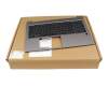 Teclado incl. topcase DE (alemán) negro/canaso con retroiluminacion original para HP ZBook Power G8