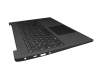 Teclado incl. topcase DE (alemán) negro/canaso con retroiluminacion original para Lenovo IdeaPad 5-15ITL05 (82FG)