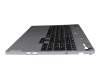Teclado incl. topcase DE (alemán) negro/canaso con retroiluminacion original para Lenovo Legion 5-16IRX9 (83DG/83EW)