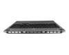 Teclado incl. topcase DE (alemán) negro/canaso con retroiluminacion original para Lenovo Legion 5-16IRX9 (83DG/83EW)
