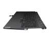 Teclado incl. topcase DE (alemán) negro/canaso con retroiluminacion original para Lenovo Legion Pro 5-16ACH6H (82JQ) JVHFC1