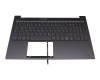 Teclado incl. topcase DE (alemán) negro/canaso con retroiluminacion original para Lenovo Yoga Slim 7-15ITL05 (82AC)