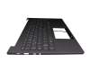 Teclado incl. topcase DE (alemán) negro/canaso con retroiluminacion original para Lenovo Yoga Slim 7-15ITL05 (82AC)