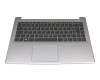 Teclado incl. topcase DE (alemán) negro/canaso con retroiluminacion original para Medion Akoya P15650 (M15CMN)